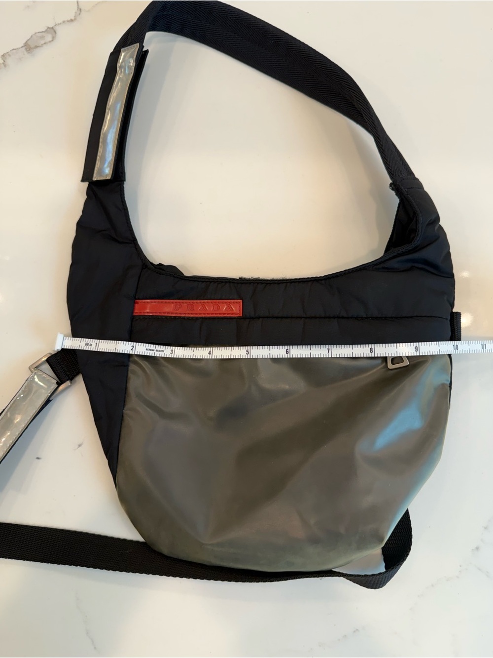 Vintage Prada Tessuto Nylon Shoulder Crossbody Bag - Picture 9 of 10